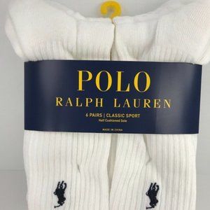 Polo Ralph Lauren Socks 6 Pairs